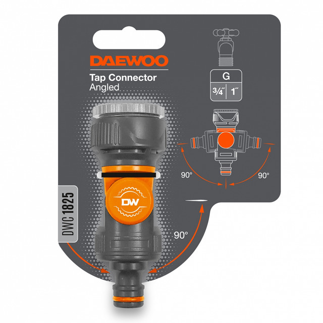 адаптер DAEWOO 3/4"-1" поворотный пластик