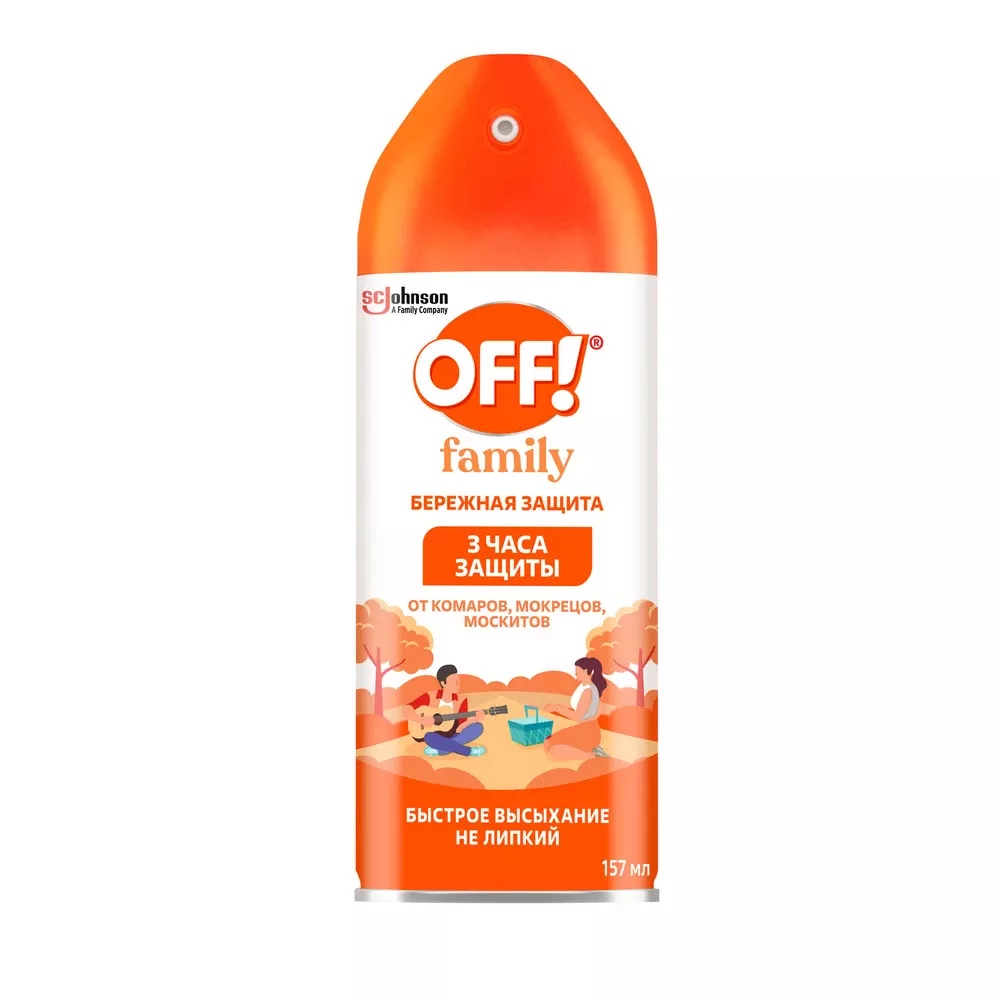 Аэрозоль Off! Family от комаров 157 мл
