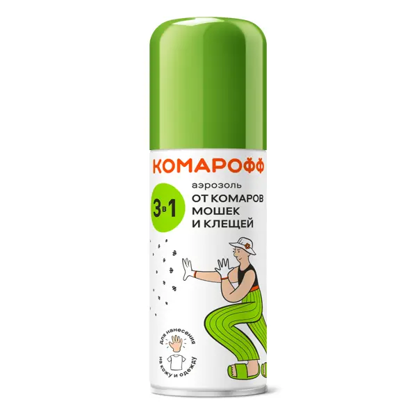 Аэрозоль Комарофф 3-в-1 100 мл