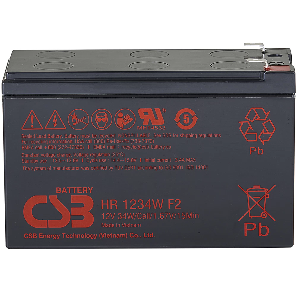 Аккумулятор CSB 12 В 9 Ач (HR1234W)