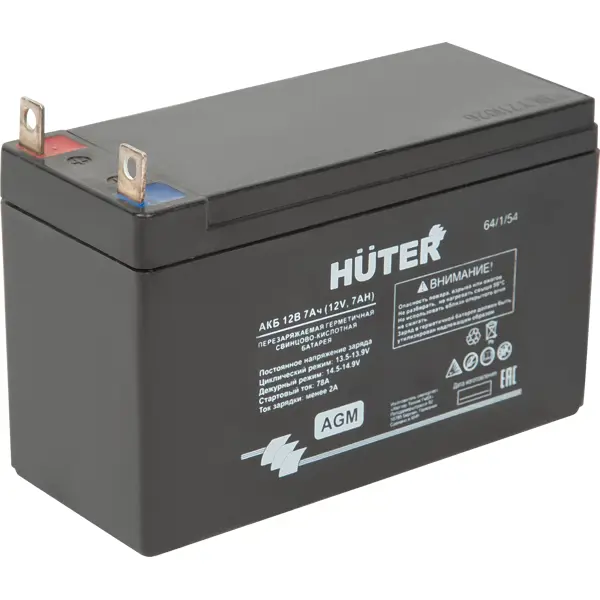 Аккумулятор Huter 64/1/54, 12 В 7 Ач