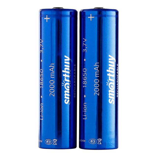 аккумулятор SMARTBUY Li-Ion 18650 2000мAч 2 шт
