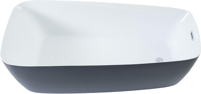Акриловая ванна Aquanet Family Trend 90778-GW-MB 170x78 292984 цвет Черный матовый Белый