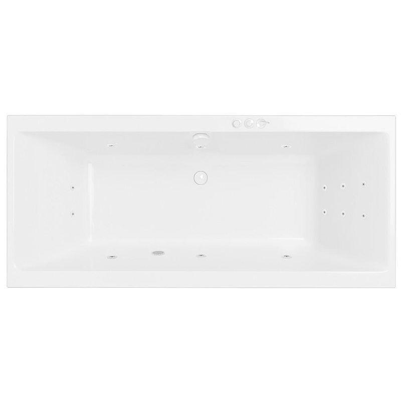 Акриловая ванна Excellent Pryzmat 190x90 WAEX.PRY19.SMART.WH цвет Белый с гидромассажем форсунки Белые