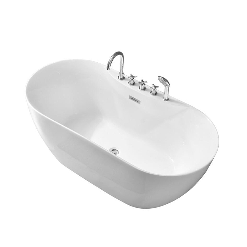 Акриловая ванна Grossman Classic GR-12501-1 цвет Белый глянцевый