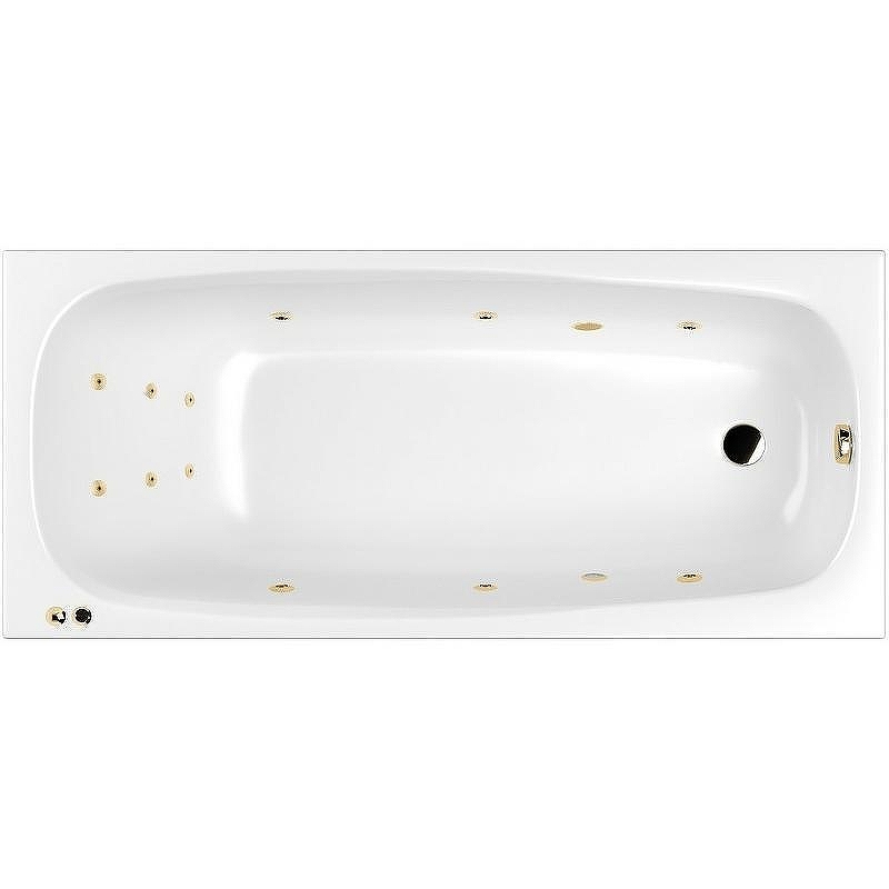 Акриловая ванна Whitecross Layla 180x80 0102.180080.100.LINE.GL с гидромассажем