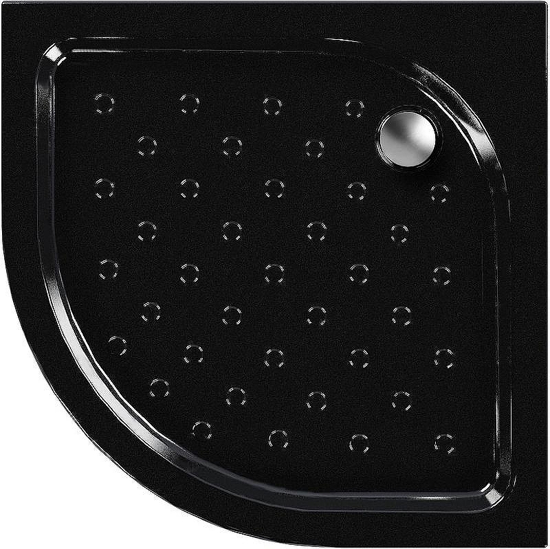 Акриловый поддон для душа Melodia della vita Round 80x80 MTYRD8080Bk Черный