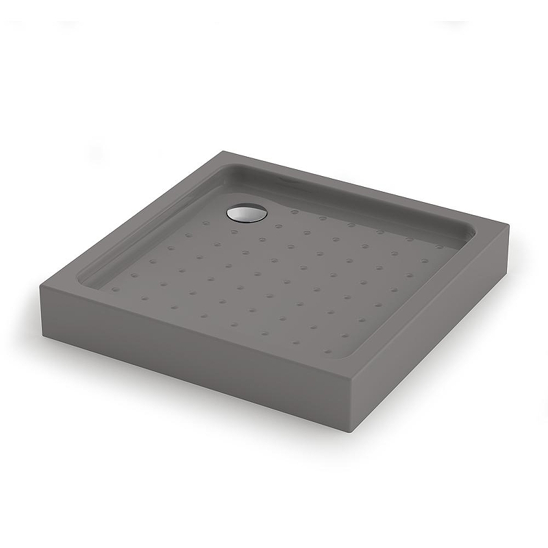 Акриловый поддон для душа Veconi Tezeo Acrylic TZ-52GR 90х90 TZ52GR-90-C5 цвет Серый
