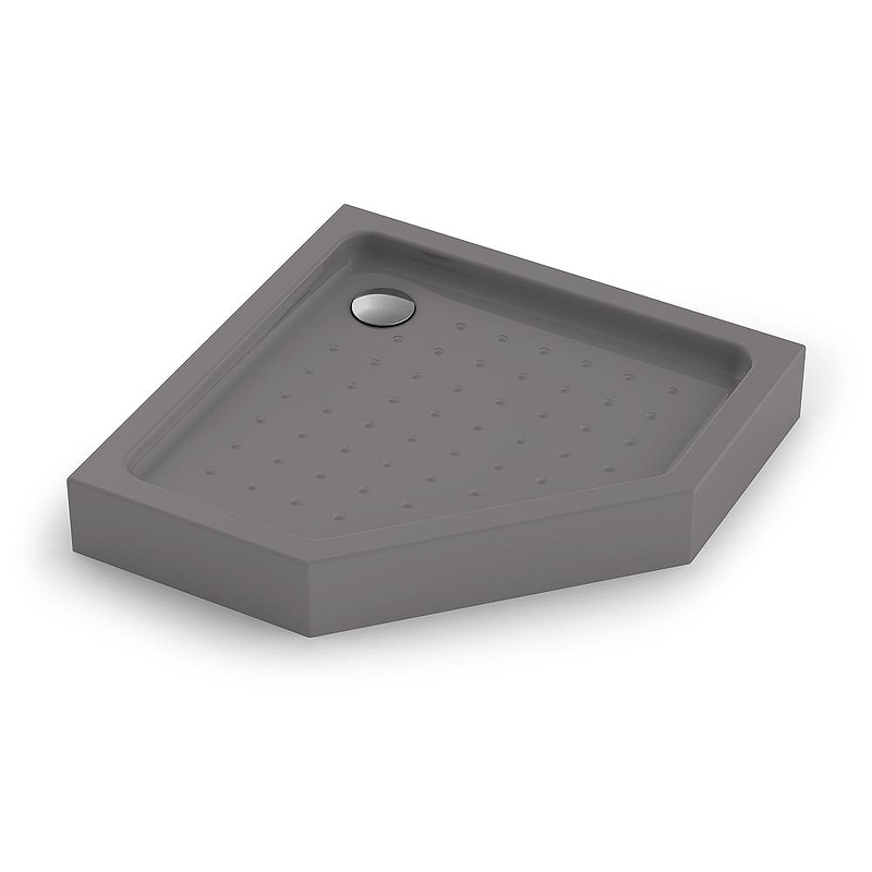 Акриловый поддон для душа Veconi Tezeo Acrylic TZ-53GR 100х100 TZ53GR-100-C5 цвет Серый
