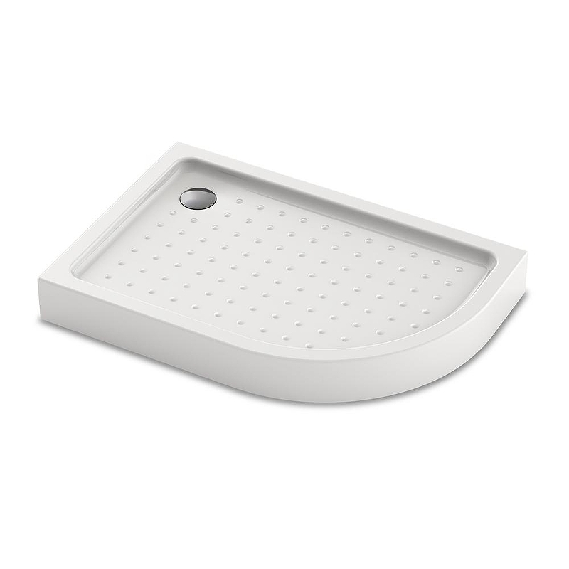 Акриловый поддон для душа Veconi Tezeo Acrylic TZ-55L 100х80 L TZ55L-10080-C5 цвет Белый