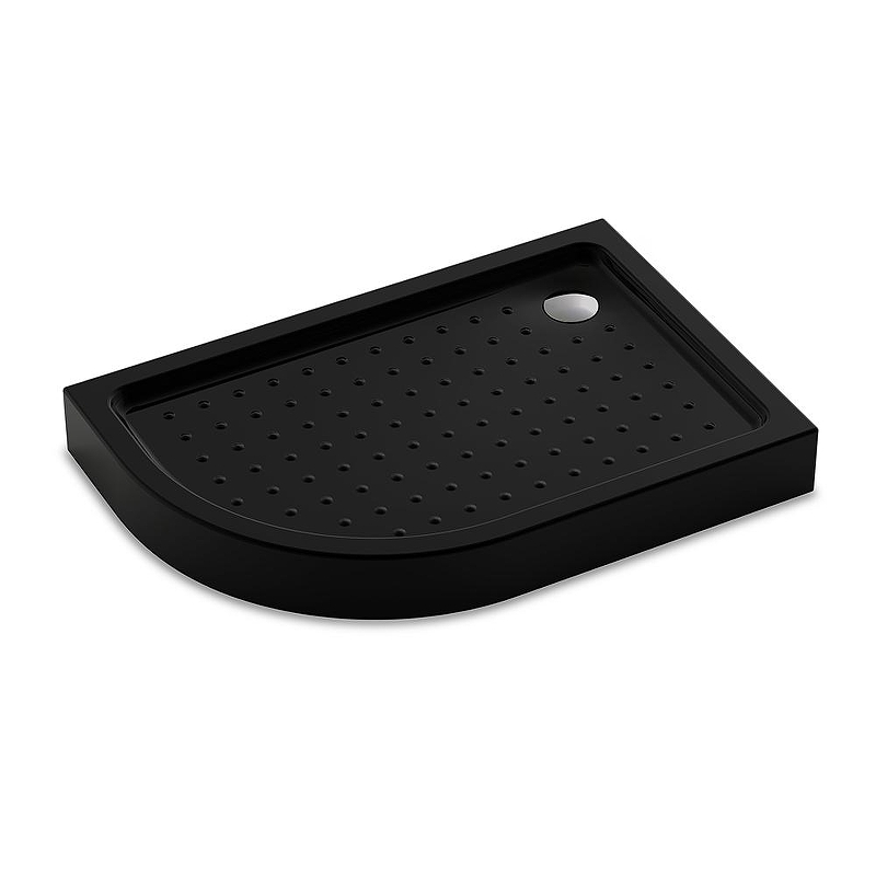 Акриловый поддон для душа Veconi Tezeo Acrylic TZ-55RB 100х80 R TZ55RB-10080-C5 цвет Черный