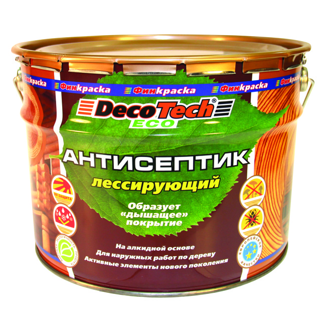 антисептик DecoTech Eco 10л орех, арт.14469