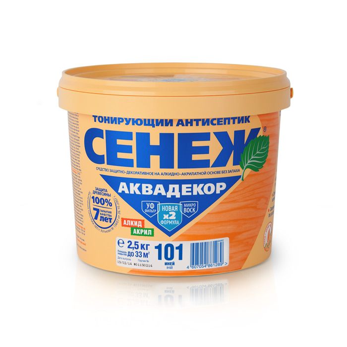 Антисептик Сенеж Аквадекор иней 2,5 кг
