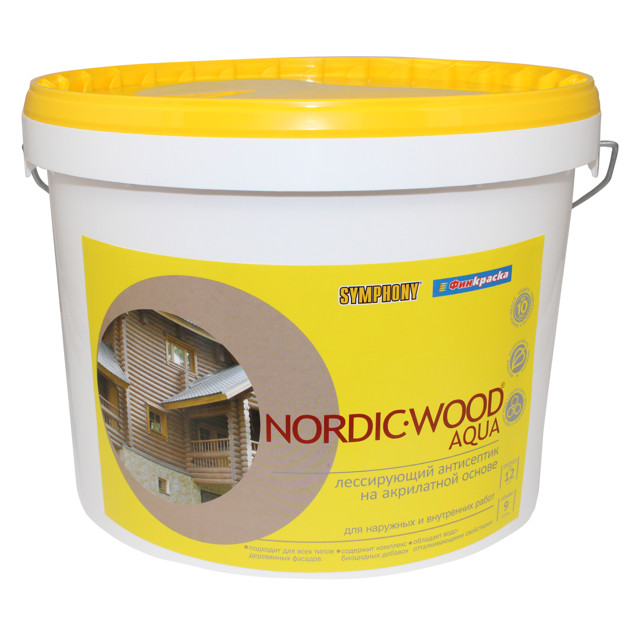 антисептик SYMPHONY Nordic Wood Aqua 2,7л бесцветный, арт.1101090
