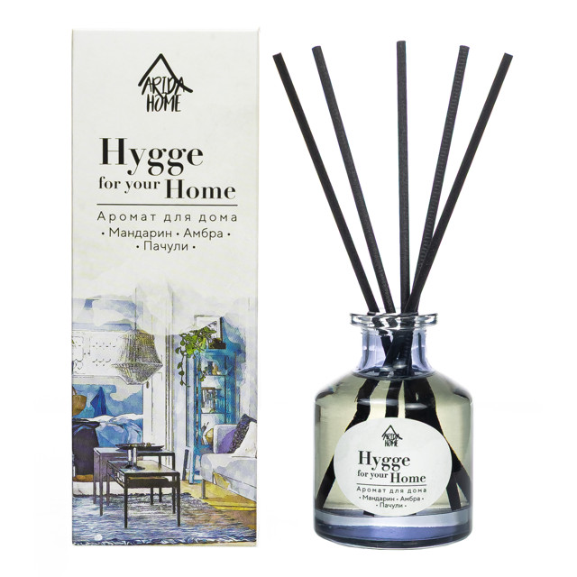 аромадиффузор ARIDA HOME Hygge Home Мандарин, амбра, пачули 50мл