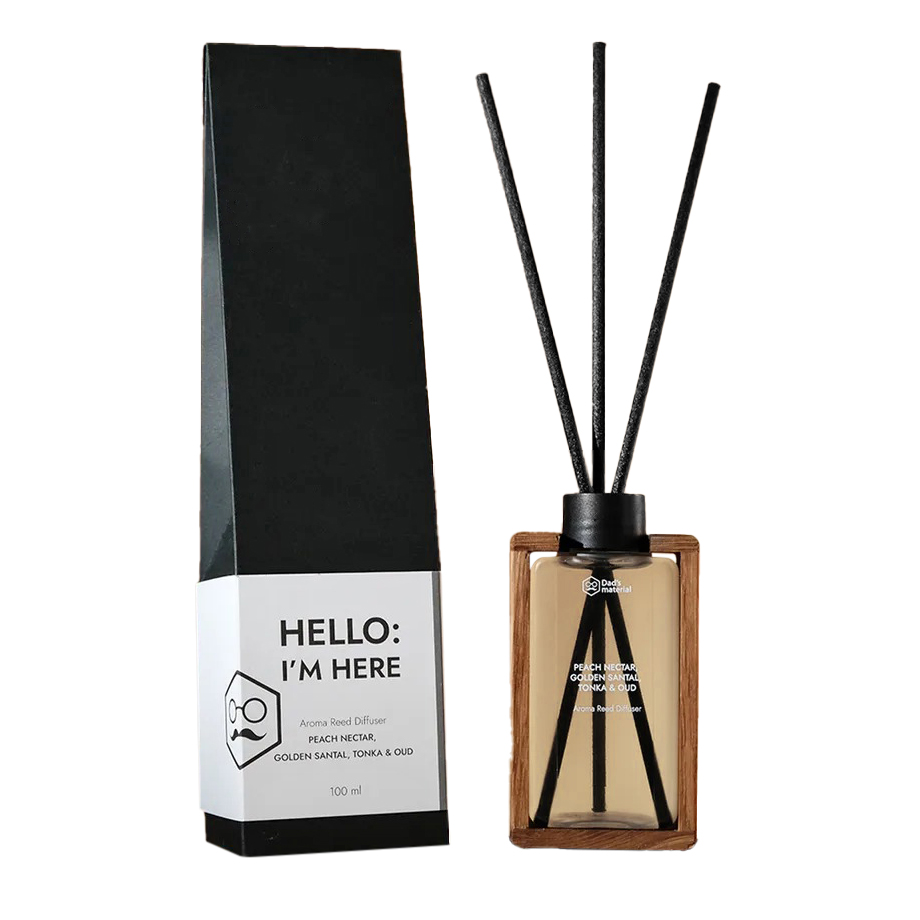 Аромадиффузор Dad's material "Peach Nectar, Golden Santal & Tonka", 100 мл