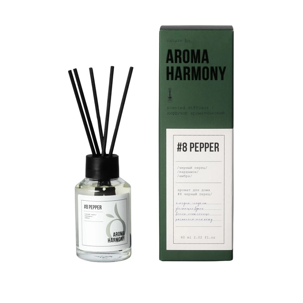 Аромадиффузор с палочками Aroma Harmony №8 Pepper 60 мл