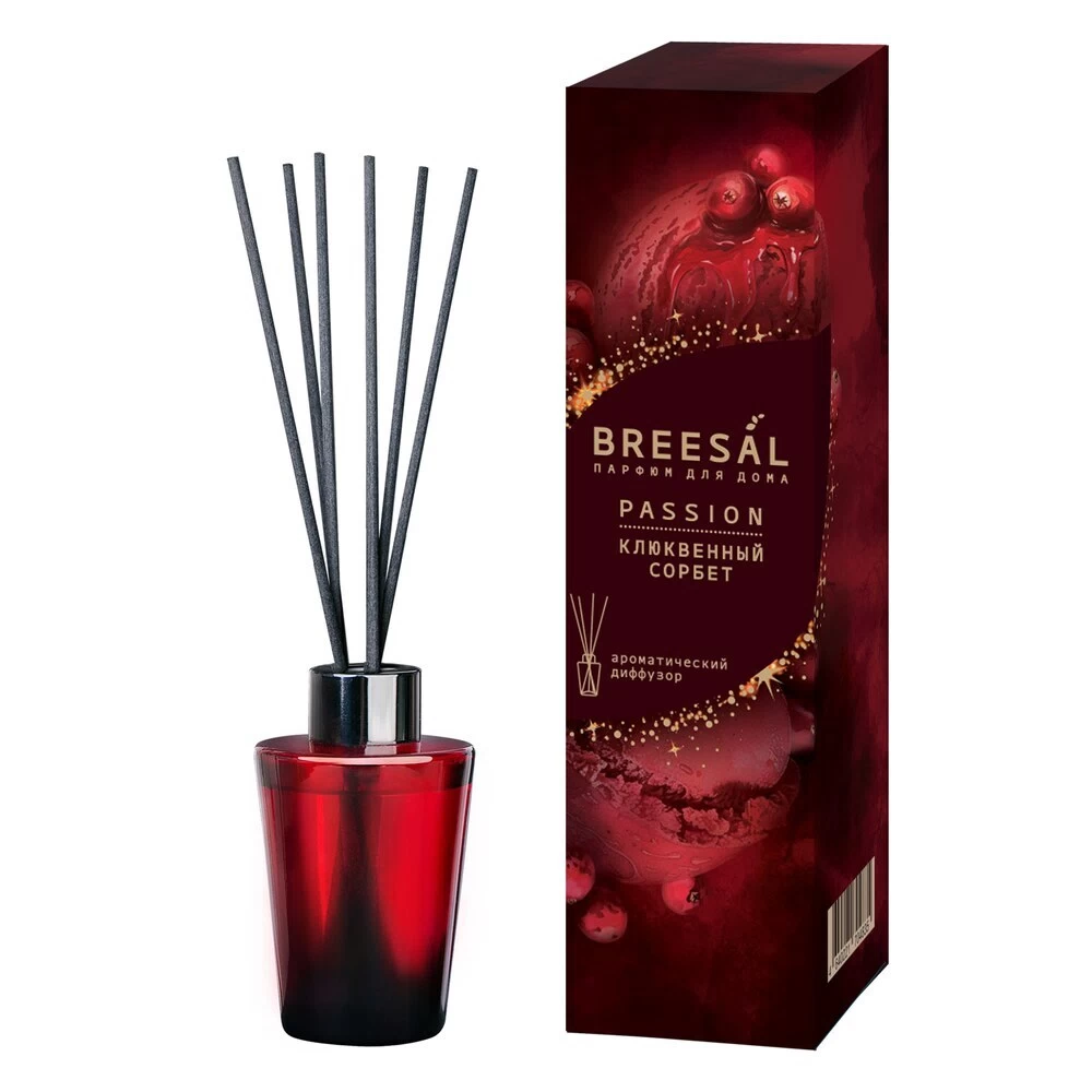 Аромадиффузор с палочками Breesal Passion Клюквенный сорбет 70 мл