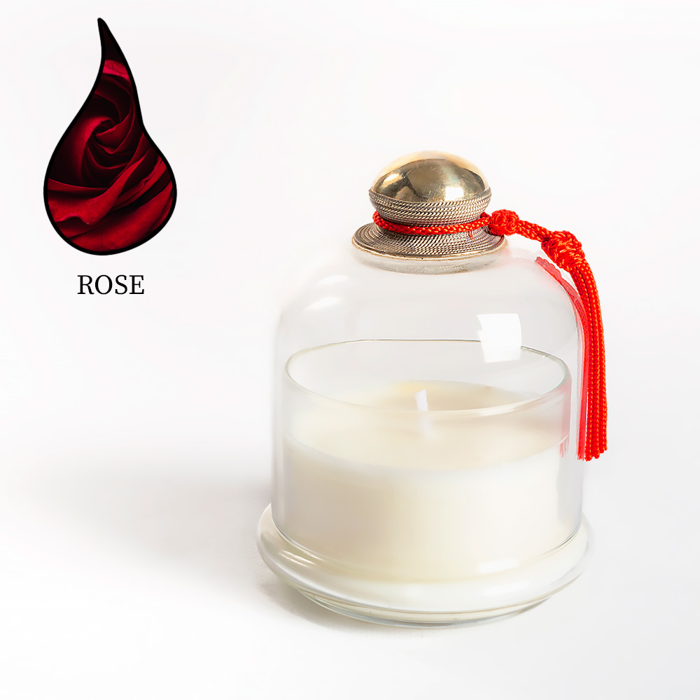 Аромасвеча Nour Bougie Le dome Rose 743 г