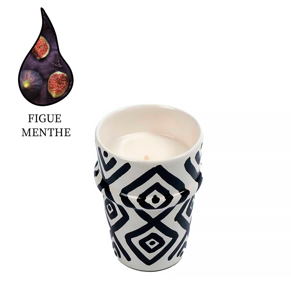 Аромасвеча Nour Bougie Lozana Figue menthe 475 г