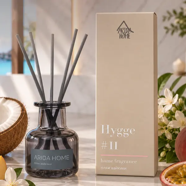 Ароматический диффузор Arida Home Hygge 11 Пляж Вайкики 50 мл