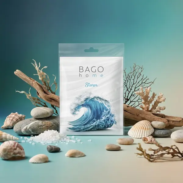 Ароматическое саше Bago Home Шторм 16г белый