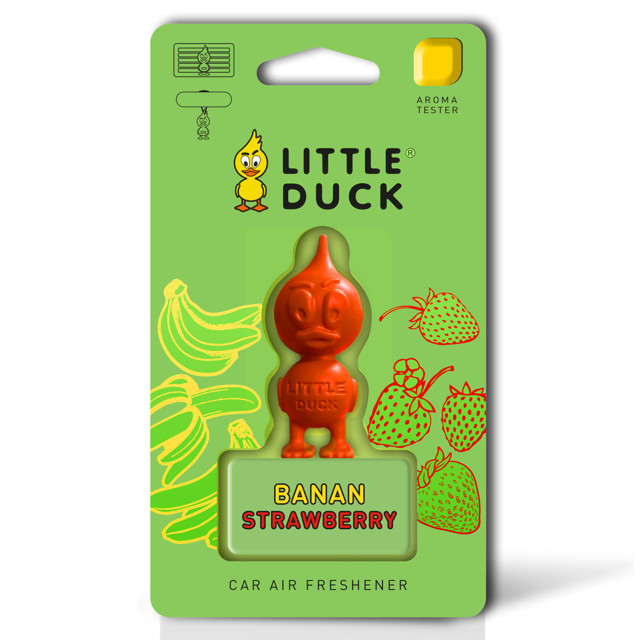 ароматизатор MIODORE Little Duck 3D банан-клубника