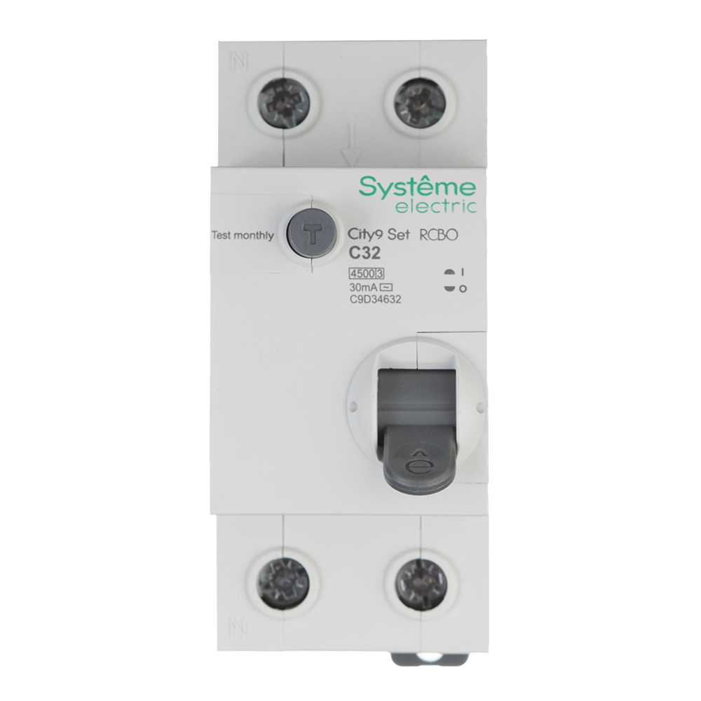Автомат дифференциальный Systeme Electric City9 Set АВДТ 32А 1P+N тип AC 30 мА 4,5 кА (C9D34632)