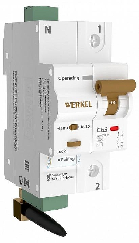 Автоматический выключатель 1P с Wi-Fi Werkel W1001P6301 цвет Белый