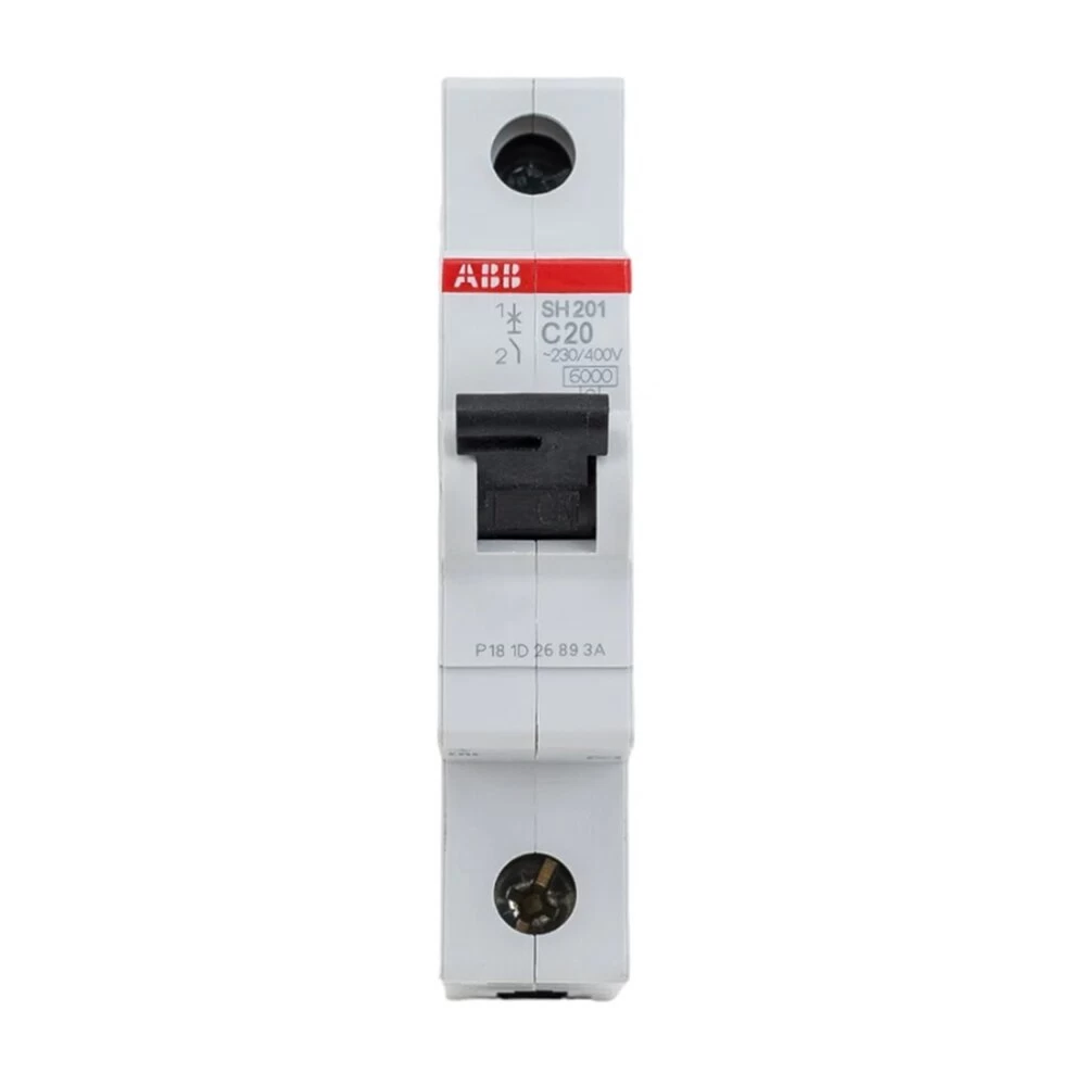 Автоматический выключатель модульный ABB SH201 1P 20А тип C 6 кА 400 В (2CDS211001R0204)