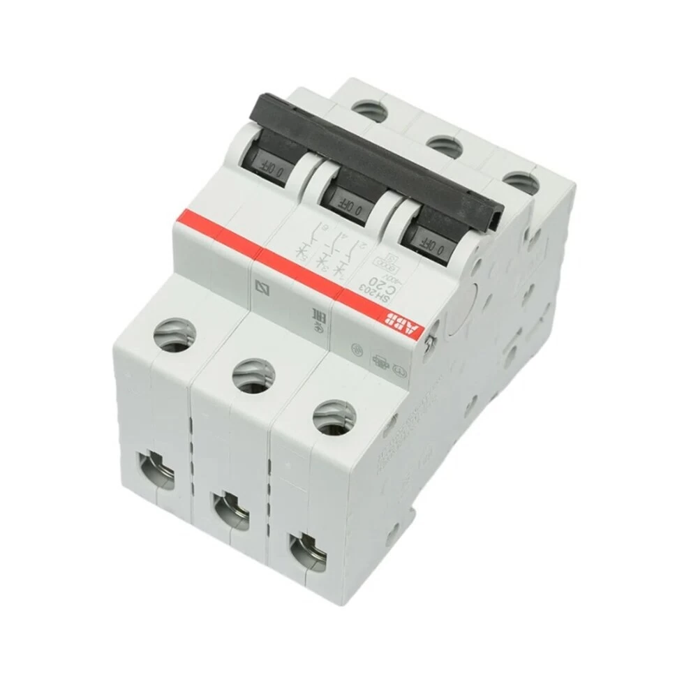 Автоматический выключатель модульный ABB SH203 3P 20А тип C 6 кА 400 В (2CDS213001R0204)