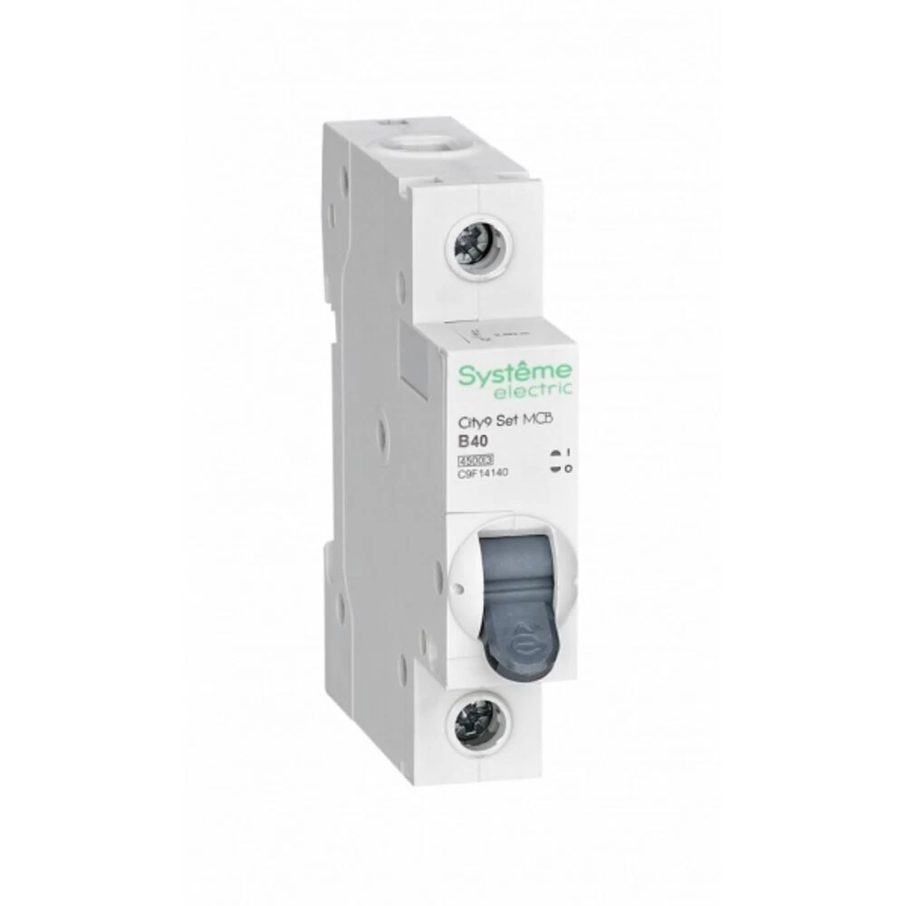 Автоматический выключатель модульный Systeme Electric City9 Set 1P 40А тип B 4,5 кА 230 В (C9F14140)