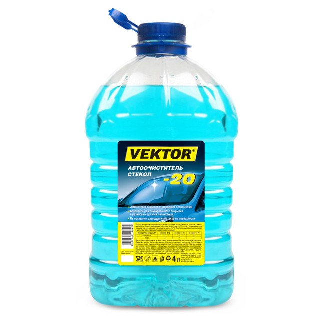 автоочиститель стекол VEKTOR -20 ПЭТ 4л
