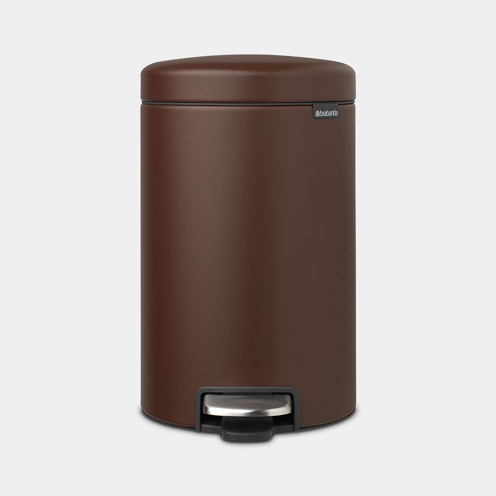 Бак мусорный с педалью Brabantia Newicon коричневый 20 л