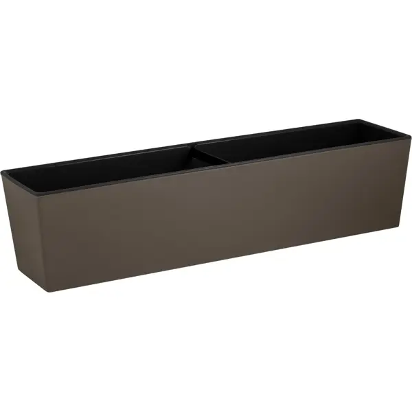 Балконный ящик Ingreen Лондон Куб 14.8x60.1x14.3 см v10.5 л пластик французский платан