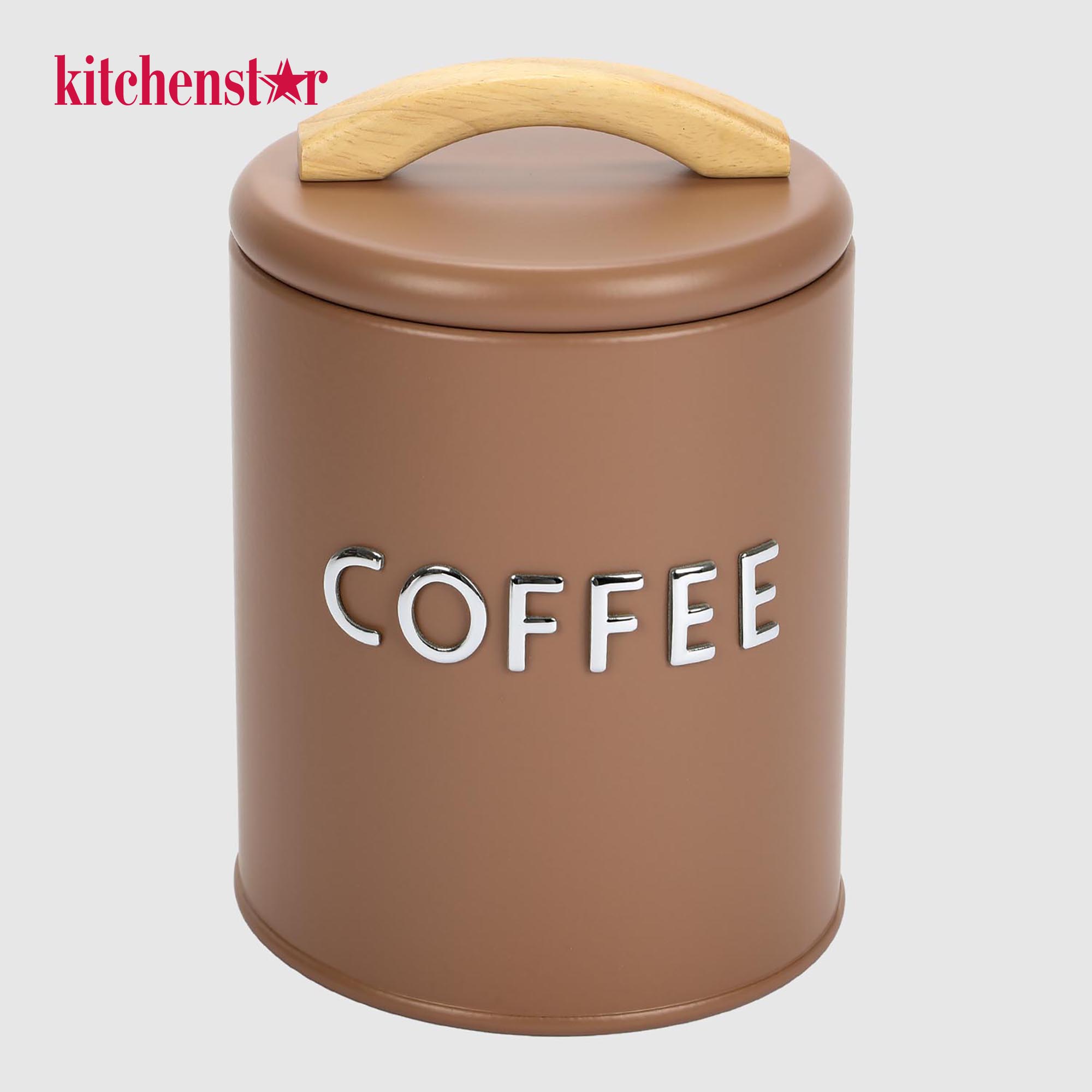 Банка для хранения кофе Kitchenstar коричневый 1,2 л