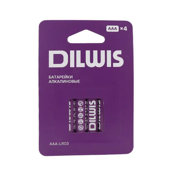 Батарейка алкалиновая DILWIS LR03 AAA 4 шт
