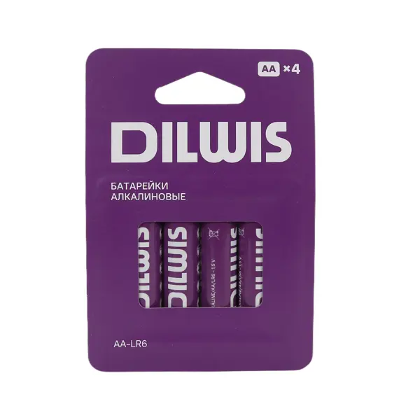 Батарейка алкалиновая DILWIS LR06 AA 4 шт