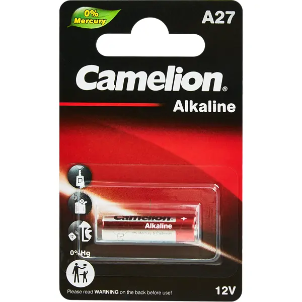 Батарейка Camelion алкалиновая LR 27A BL-1 A27 1 шт.