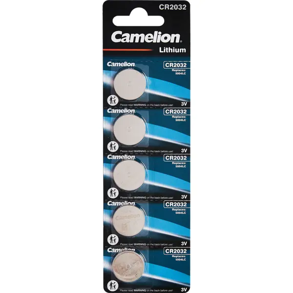 Батарейка Camelion литиевая CR2032 5 шт.