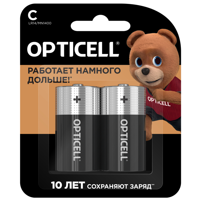 батарейка OPTICELL 1,5В алкалиновая С 2шт