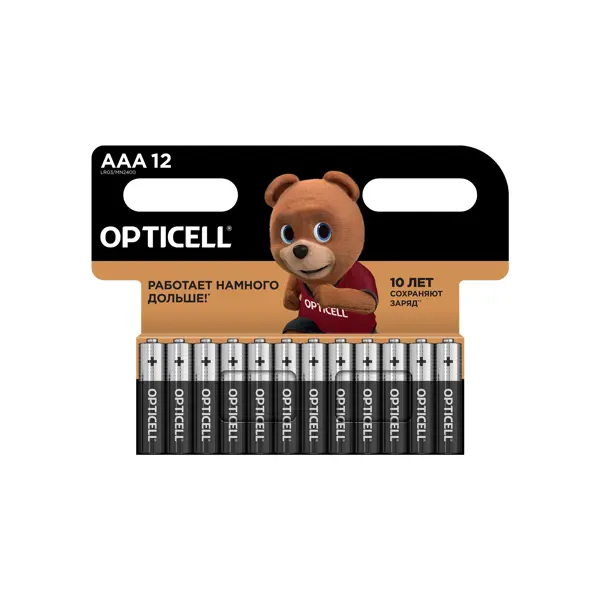 Батарейка Opticell Basic алкалиновая LR03 AAA 12 шт.