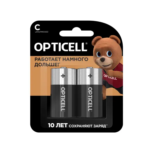 Батарейка Opticell Basic алкалиновая LR14 C 2 шт.