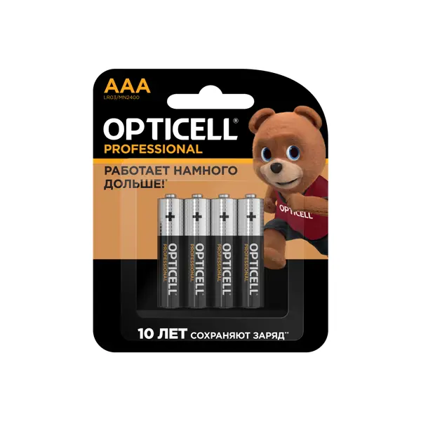 Батарейка Opticell Professional алкалиновая LR03 AAA 4 шт.