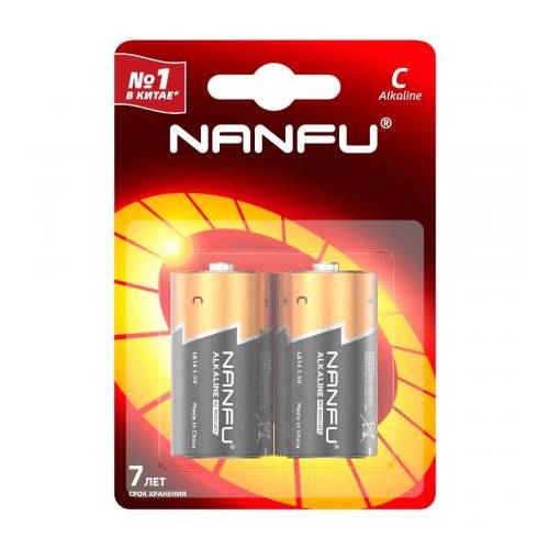 Батарейки Nanfu С LR14 2B 2 шт