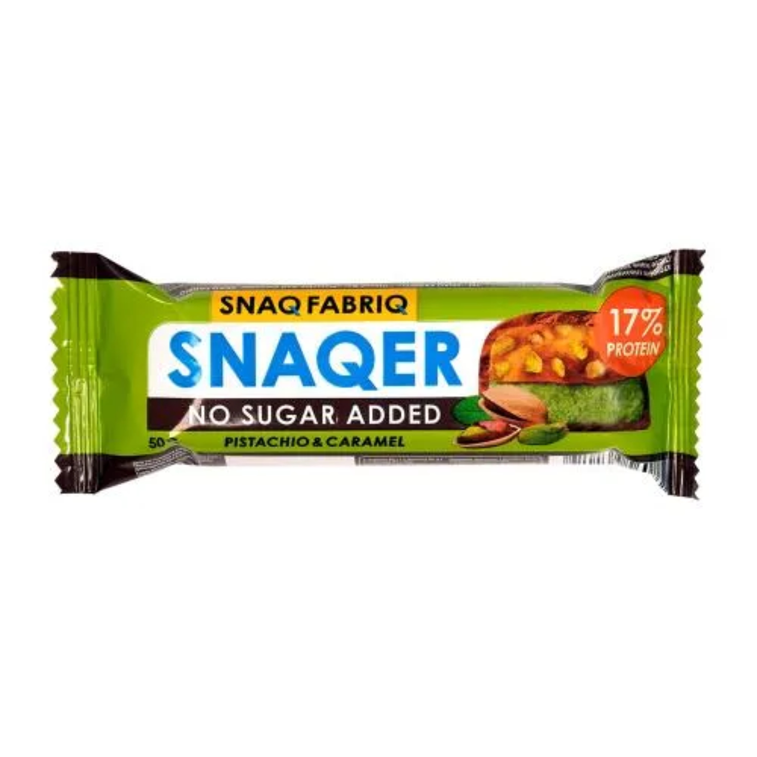 Батончик глазированный Snaq Fabriq фисташка и карамель 50 г