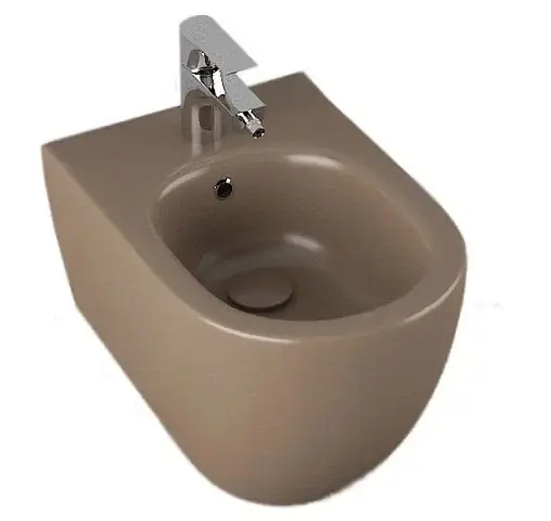 Биде Isvea Infinity 10NF41001-2H подвесное цвет Коричневый матовый