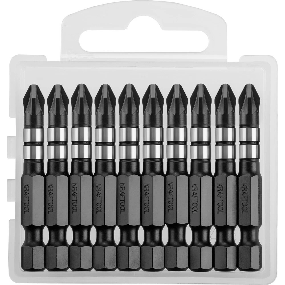 Бита Kraftool Impact PZ2 50 мм ударная (10 шт.) (26193-2-50-S10)