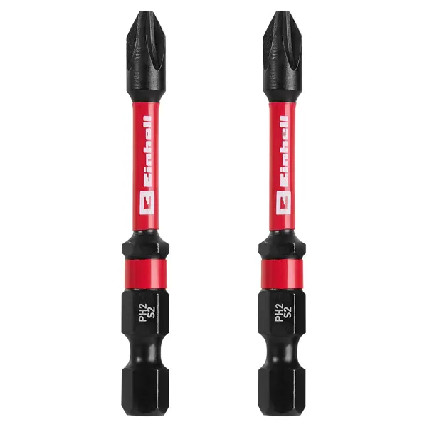 Бита ударная магнитная Einhell 132130 PH2x60 мм, 2 шт.