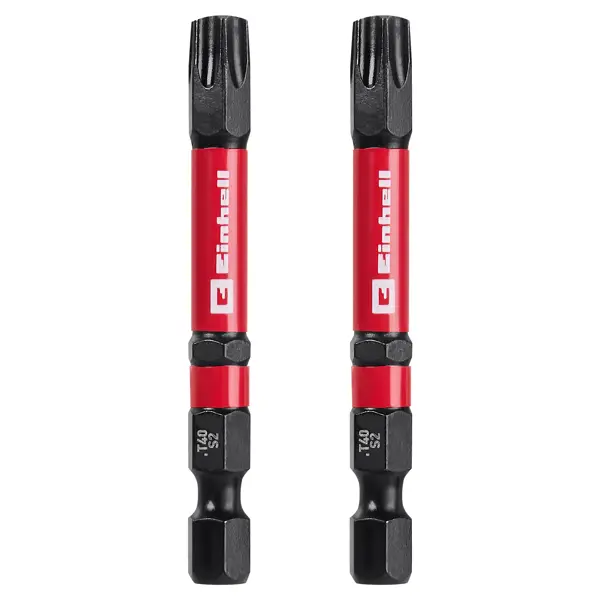 Бита ударная магнитная Einhell 132200 T40x60 мм, 2 шт.